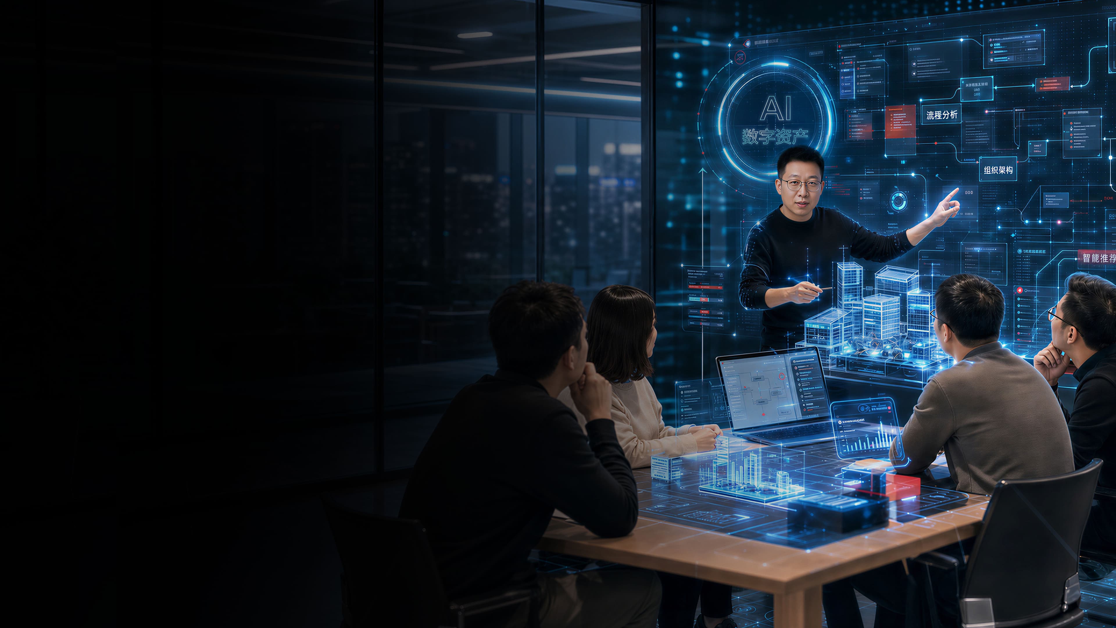 企业AI业务建模工作现场